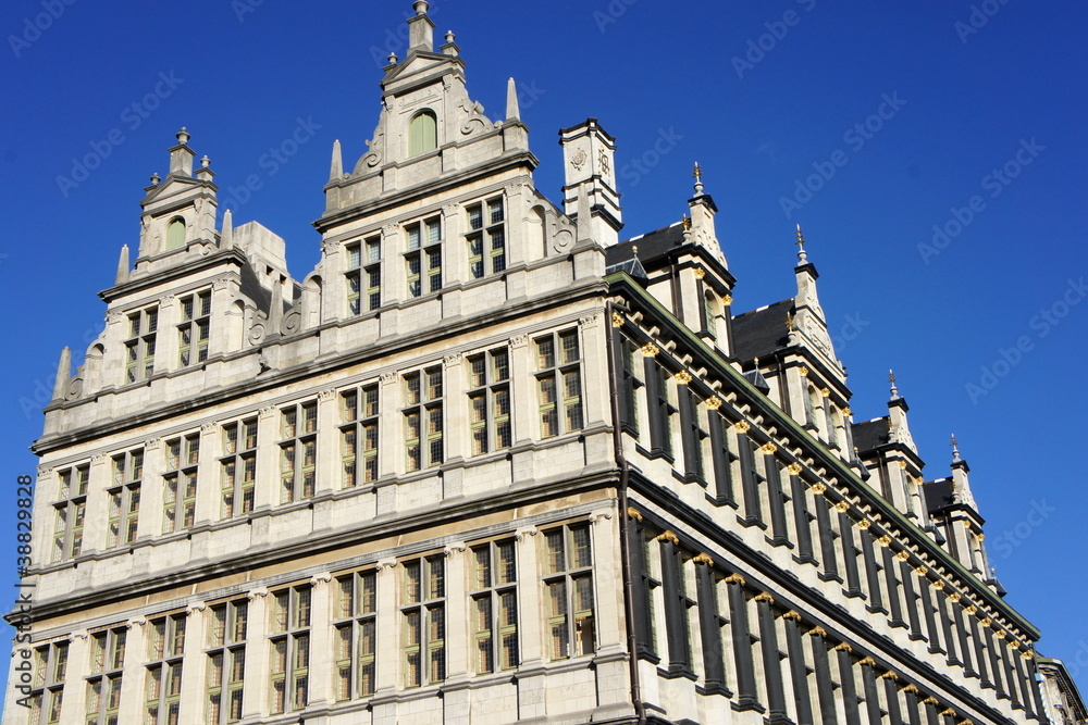 Sticker Rathaus (stadhuis) in GENT - Belgien