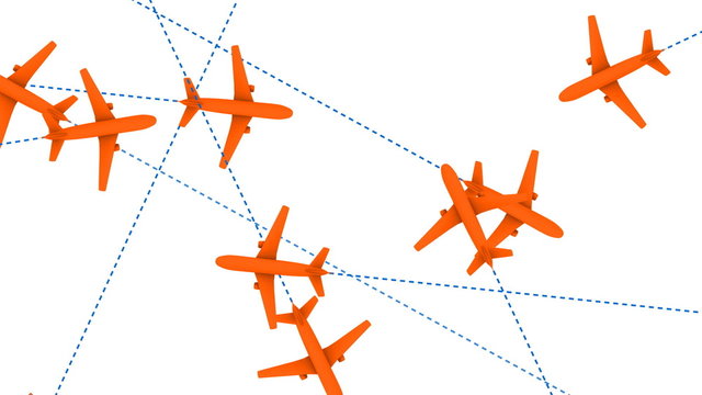 Jet Plane Air Travel (Looping Animation)