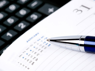 Pen on notebook page