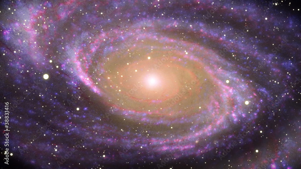 Wall mural galaxy in deep space