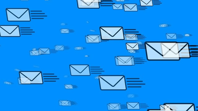 Mail Flying (Email Envelopes)