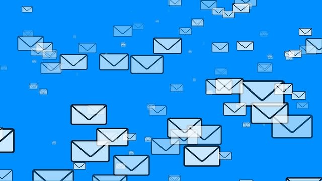 Mail Flying (Email Envelopes)