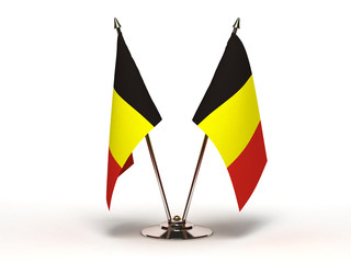 Miniature Flag of Belgium (Isolated)