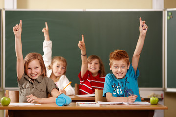 Grundschüler melden sich