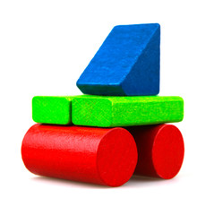 Wooden building blocks