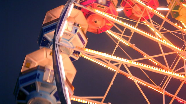 Ferris Wheel Carnival Ride at Night