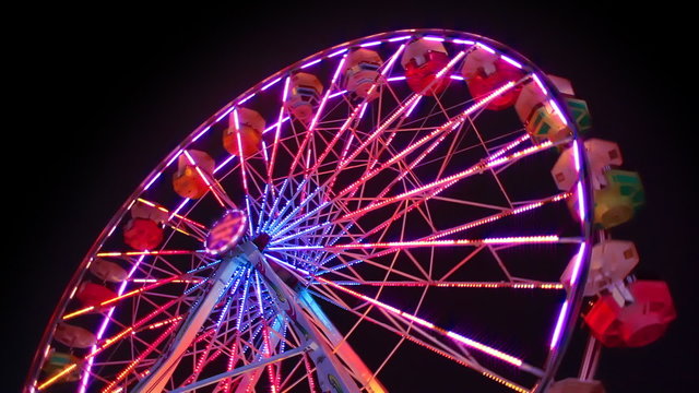 Ferris Wheel Carnival Ride at Night