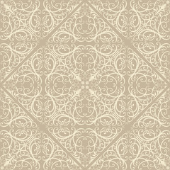 Seamless repeat vintage illustration pattern