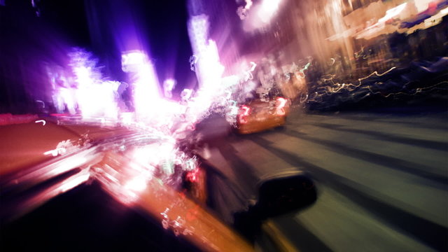 New York City Traffic from Inside Taxi
