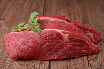 raw piece of beef