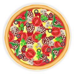 pizza vector illustration