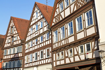 Historische Fachwerkhäuser in Schwäbisch Hall, Deutschland