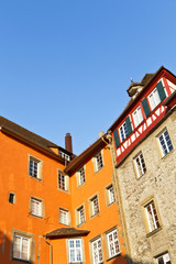 Fototapeta na wymiar Historische Wohnhäuser in Schwäbisch Hall, Deutschland