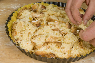 Panettone cake - preparation