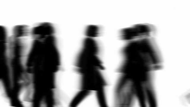 People Walking By (3D Vector Silhouette Animation)