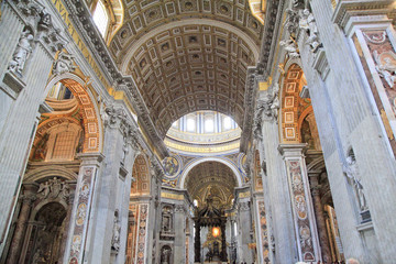 Obraz premium Saint Peter Cathedral, Vatican, Rome, Italy