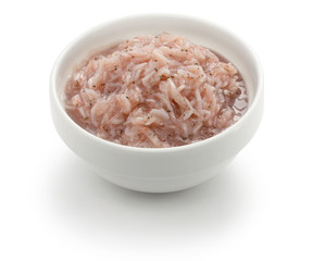 ami no shiokara(salted fermented shrimps), japanese food