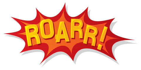 cartoon - roarr (comic book element)