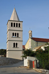 Fototapeta na wymiar Kościół św. Juraj i Povljana, Kroatien