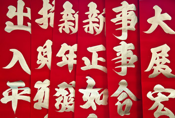 calligraph for chinese newyear