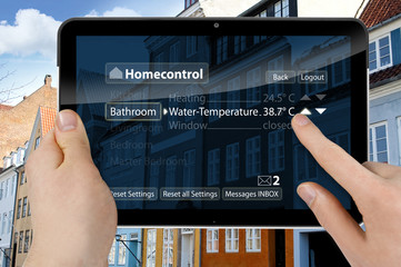 Tablet mit Interface Homecontrol