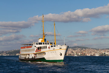 Fototapeta premium A ferry from Bosphorus, Istanbul