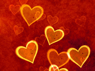 Heart-Overlay Gelb-Rot (A)