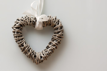 wooden heart decoration with space for your text © jurajkovac