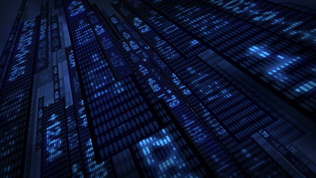 Stock Market Tickers Digital Data