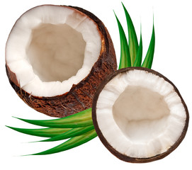 coconut isolated on white background