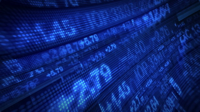 Stock Market Tickers Digital Data