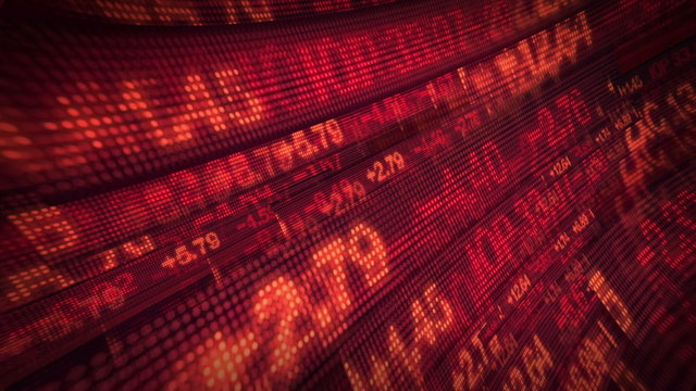 Stock Market Tickers Digital Data