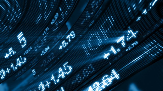 Stock Market Tickers Digital Data