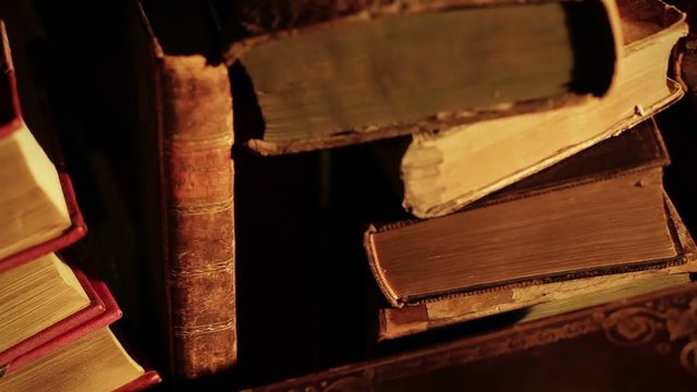 Stack of old books