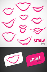 Collection of smile icons