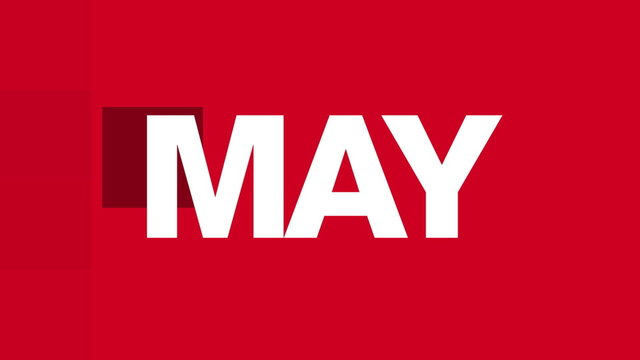 May Text Animation (HD Loop)