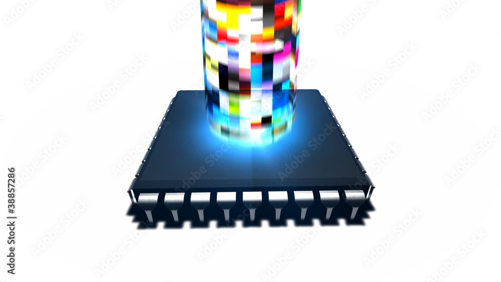 Poster streaming media computer processor