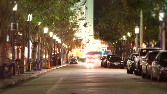 City Street People & Traffic (Time Lapse)
