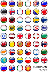 button european flags