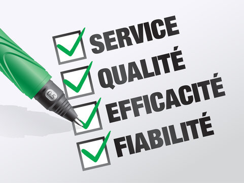 engagements : service, qualit&eacute;, efficacit&eacute;