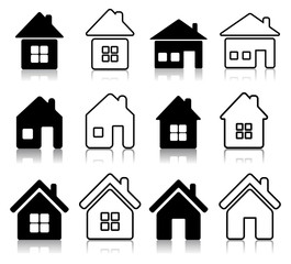 Set of houses icon