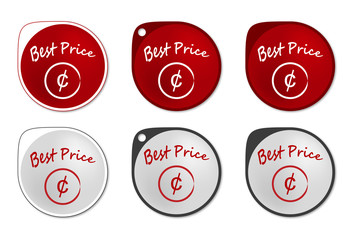 Best Price round sticker