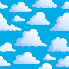 Seamless background with clouds 3