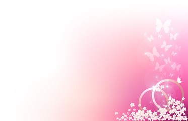pink wedding card