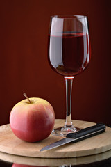 glass of red wine