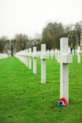 Cocarde Francaise au mémorial Américain de Romagne