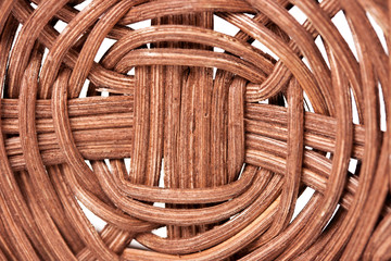 Close up of a basket texture