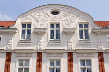 Obraz premium Schwedt, Sanierter Altbau