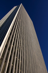 Office Tower before a Cloudless Sky on a Sunny Day