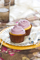 Violet cupcake